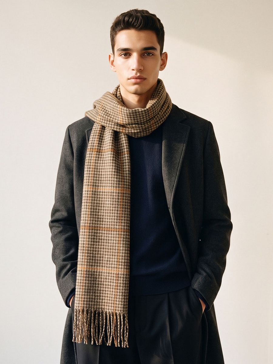 Checked Scarf