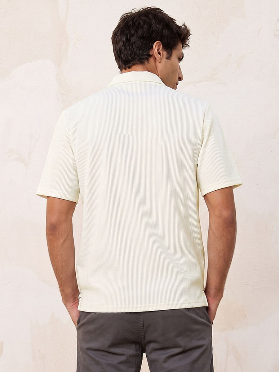 Textured Short Sleeves Shirt
