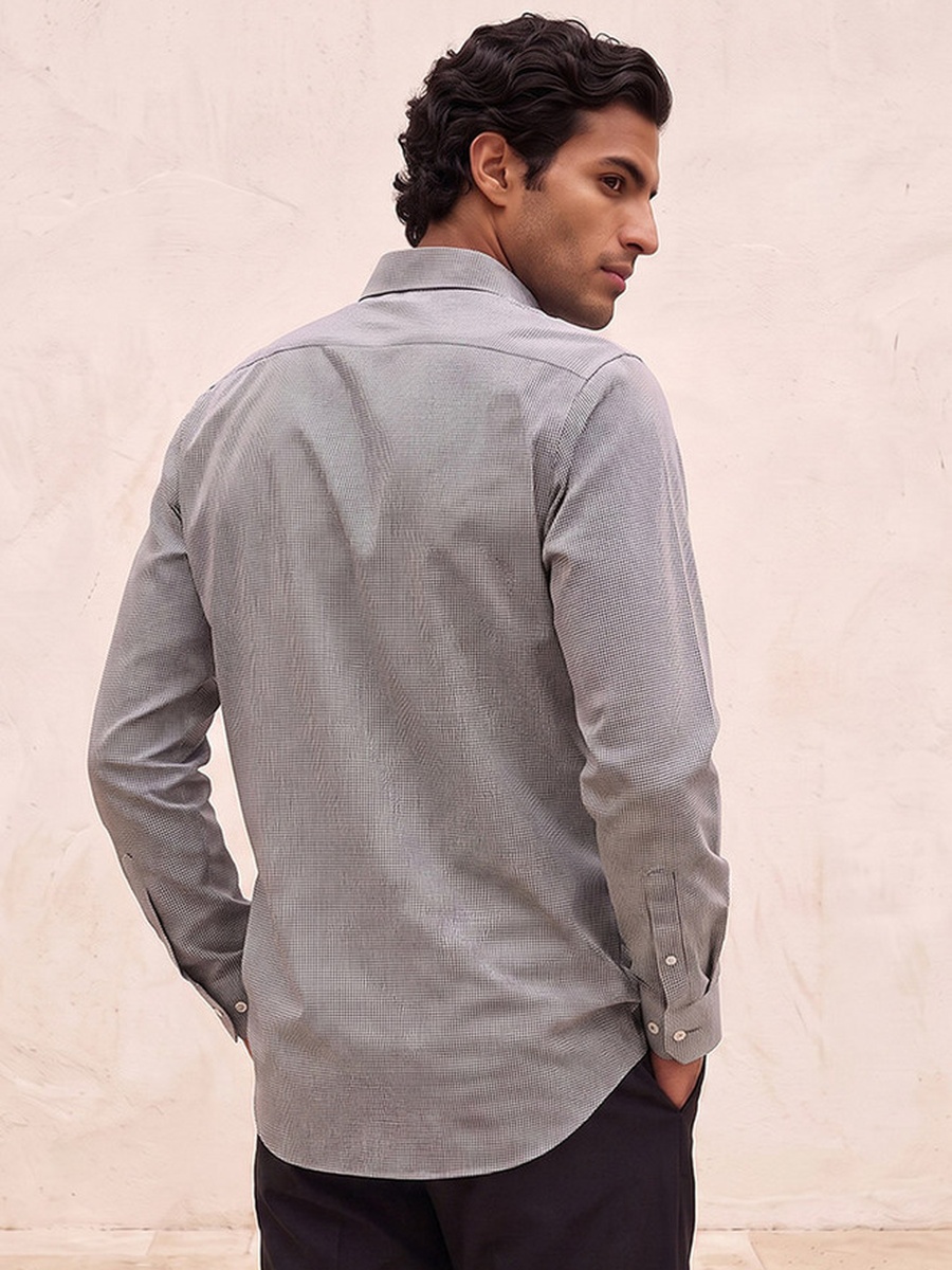 Regular Fit Textured Long Sleeves Shirt