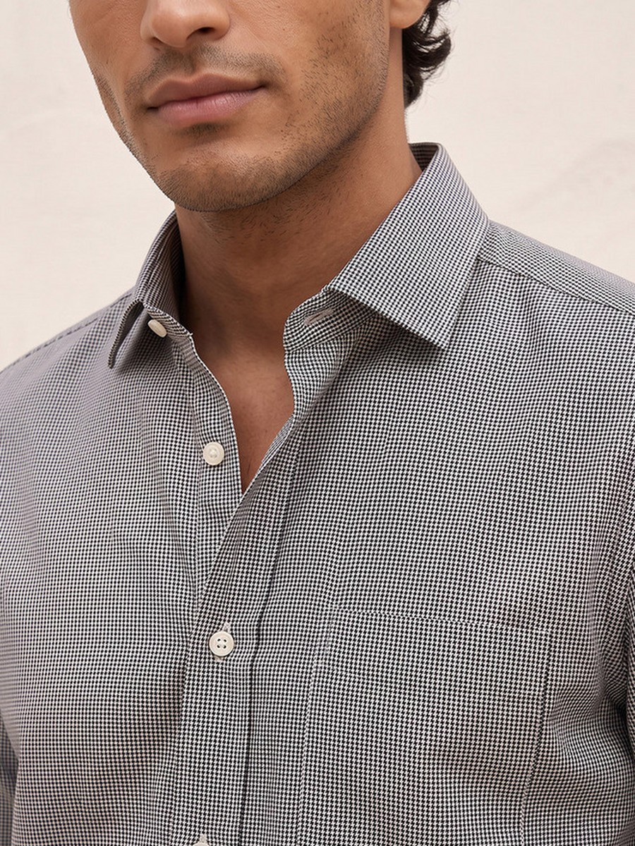 Regular Fit Textured Long Sleeves Shirt