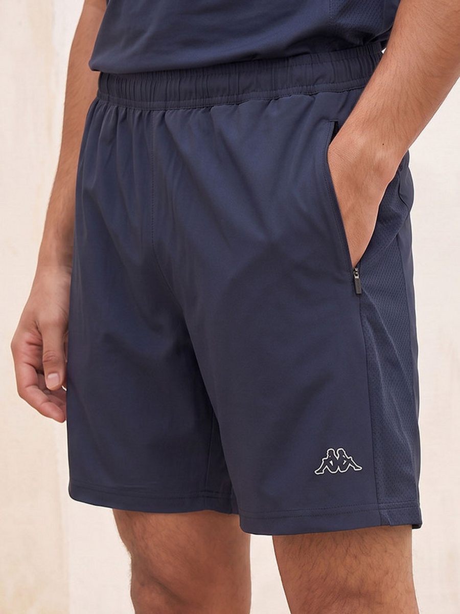 Logo Mesh Panel Shorts