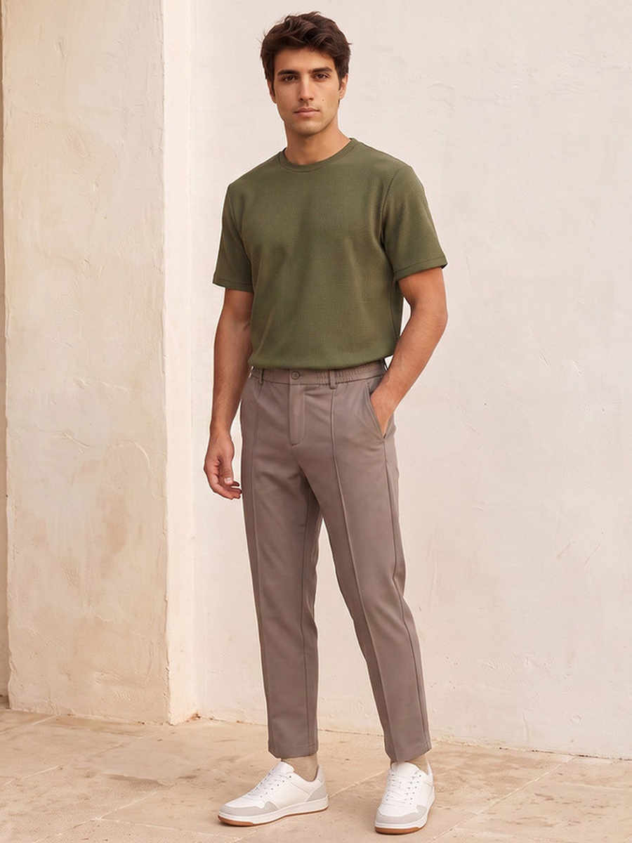 Waffle Textured T-Shirt