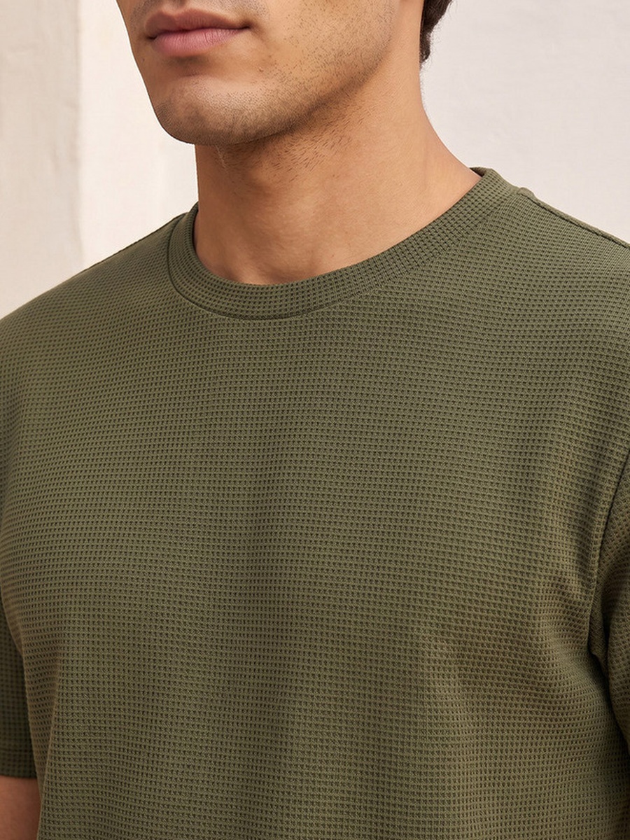 Waffle Textured T-Shirt
