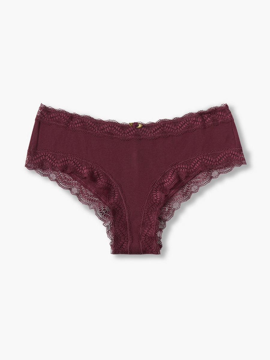 Pack of 2 - Lace Trim Cheekster Briefs