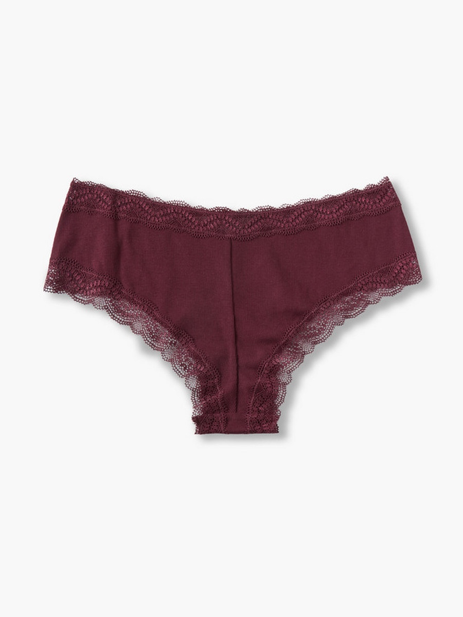Pack of 2 - Lace Trim Cheekster Briefs