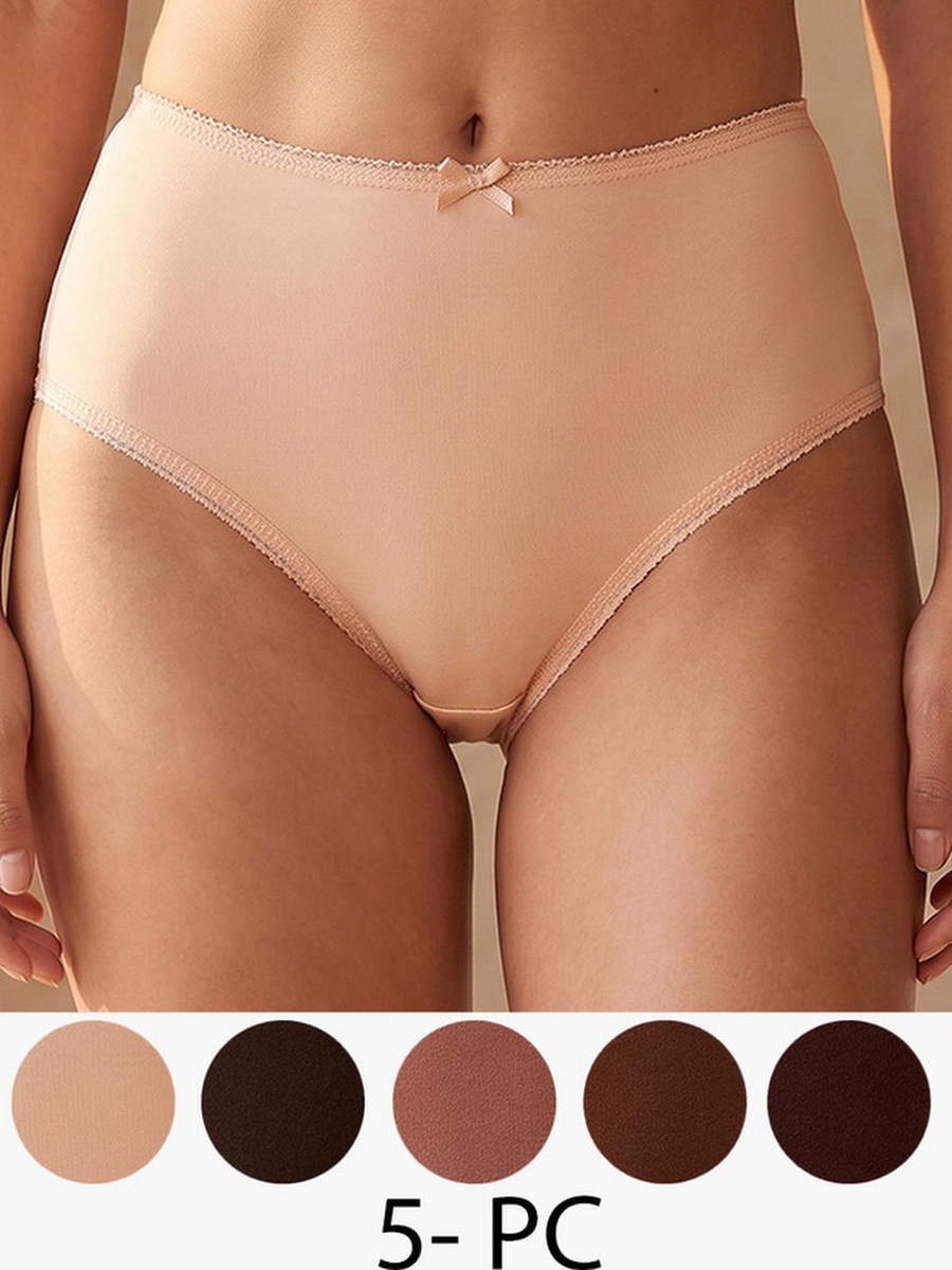 Pack of 5 High Waist Full Briefs