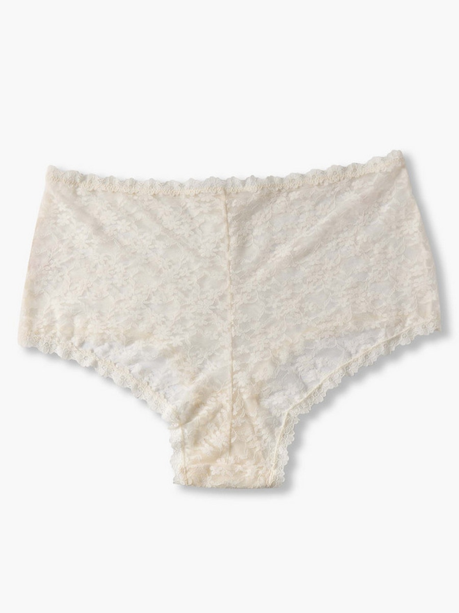 Floral Lace Trim Briefs
