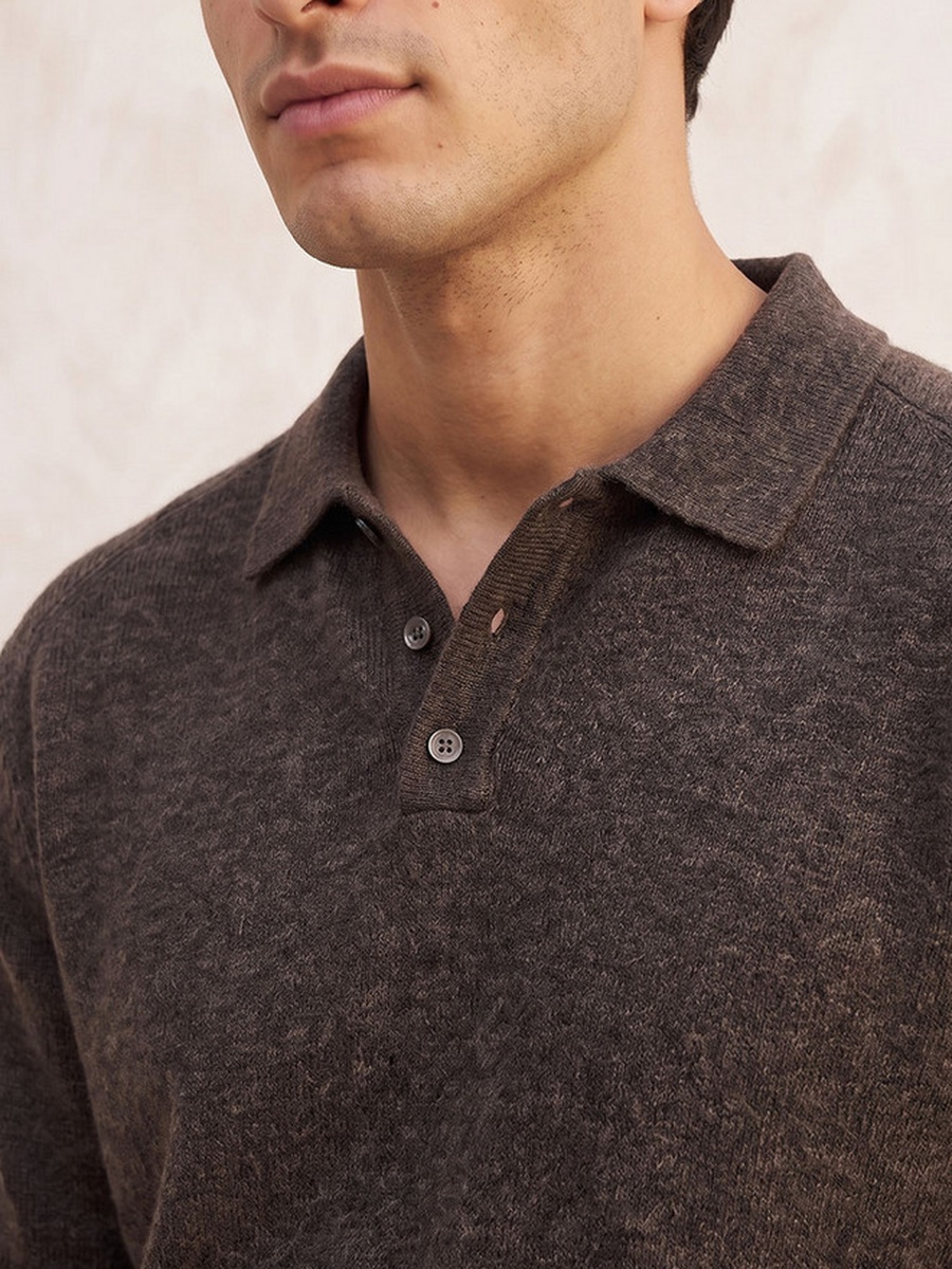 Collared Textured Sweater