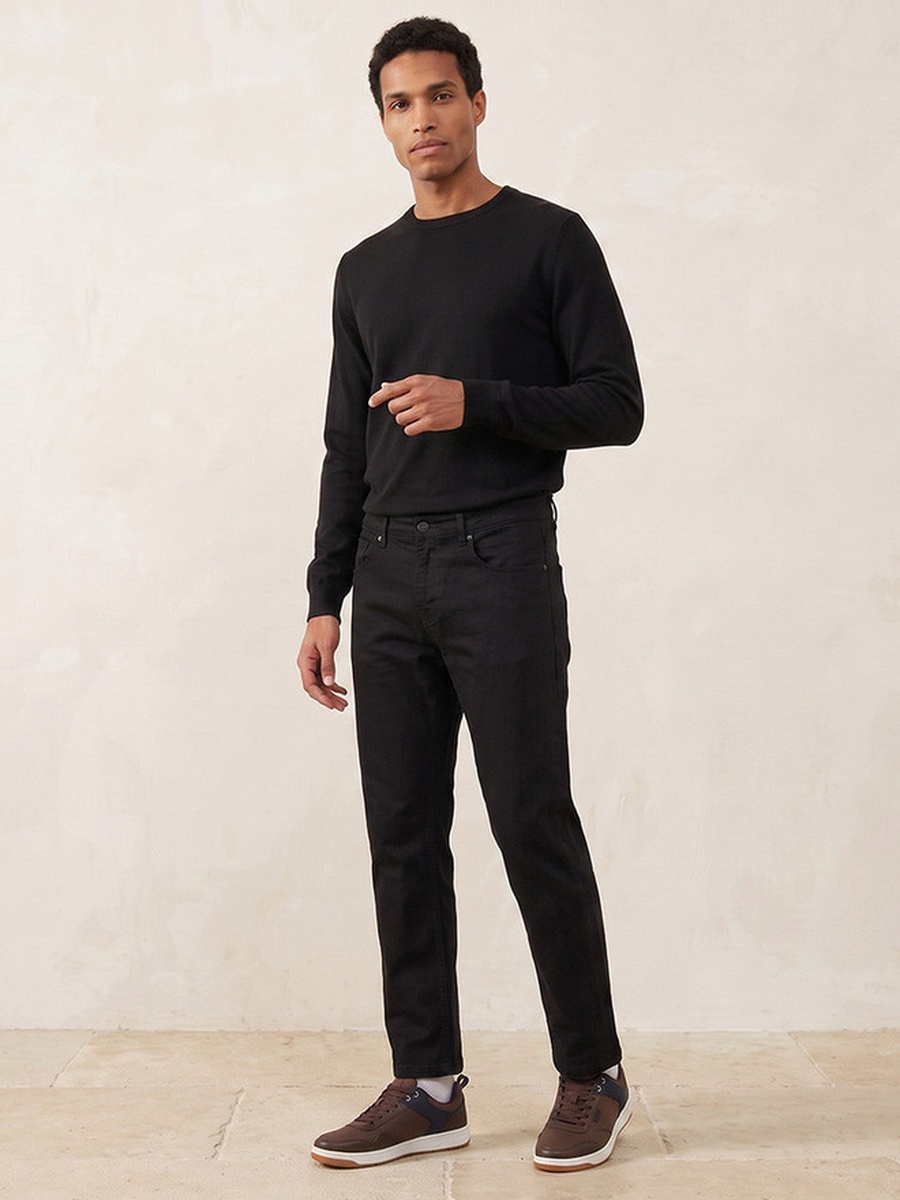 Crew Neck Textured Sweater