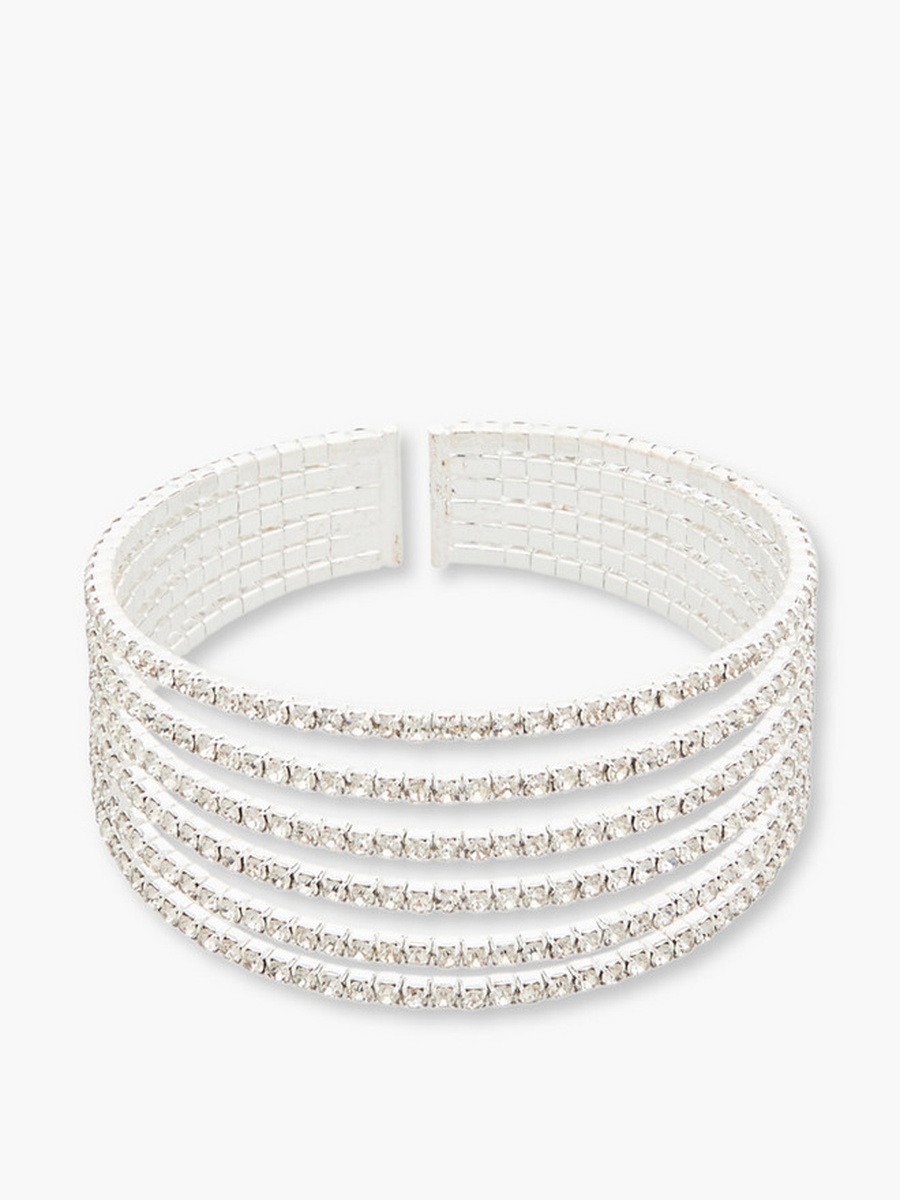 Metal Embellished Cuff Bangle