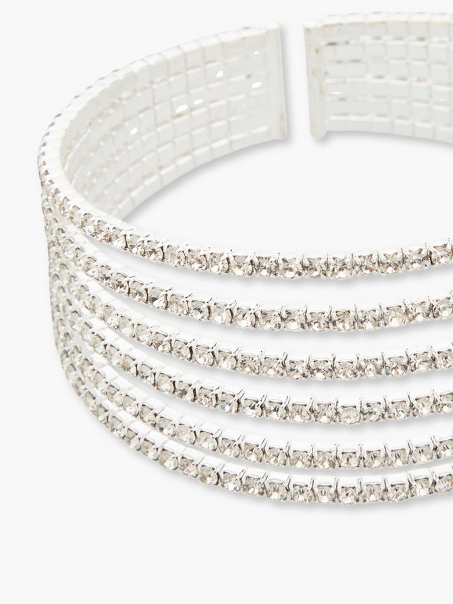 Metal Embellished Cuff Bangle