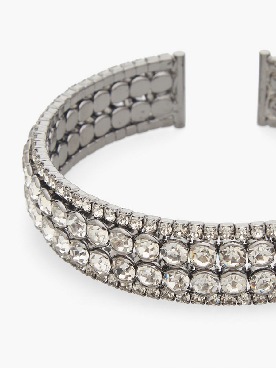 Metal Embellished Cuff Bangle