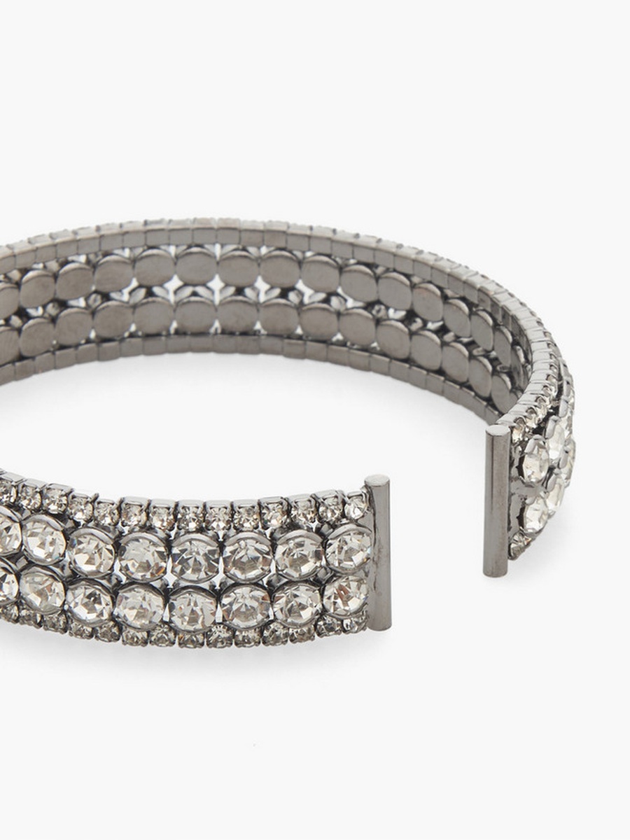 Metal Embellished Cuff Bangle