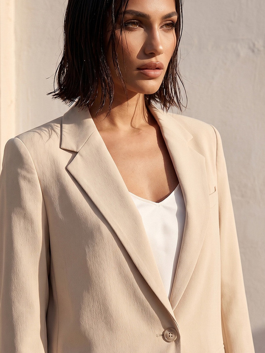 Blazer with Notch Lapel