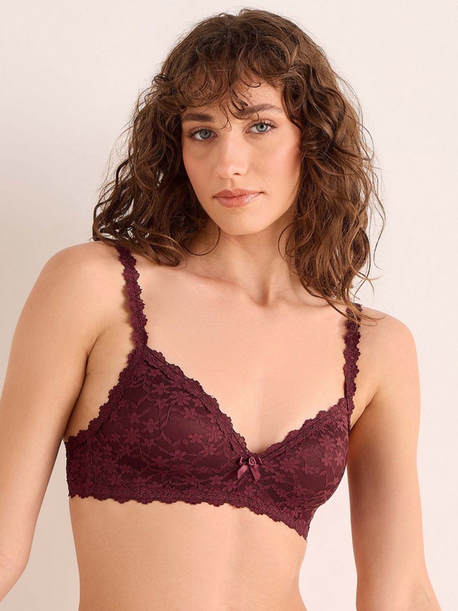 Floral Lace Non-Wired Bra