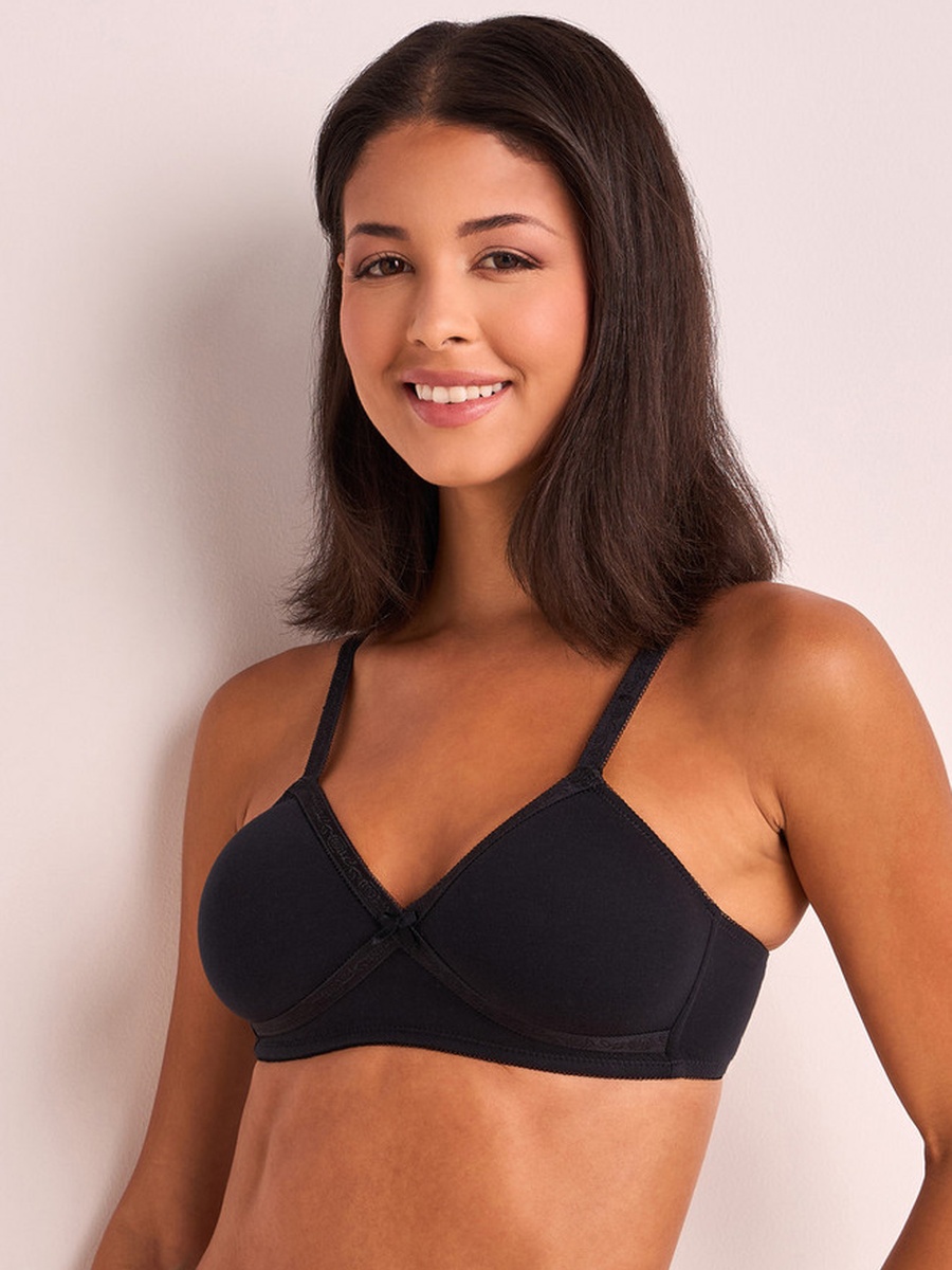 2-Pack Non-Padded Non-Wired Bra with Antibacterial Protection