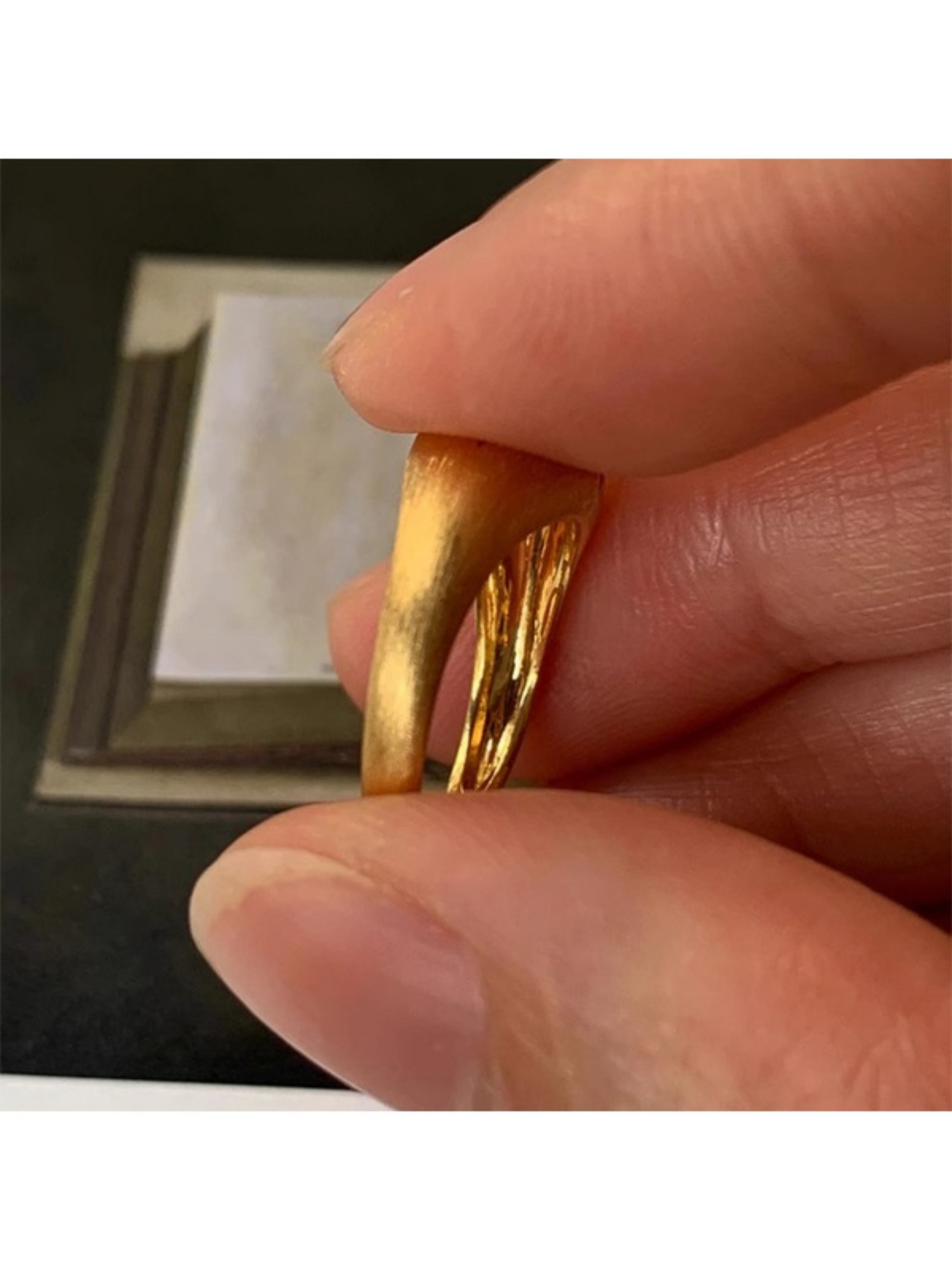Golden Emerald Ring