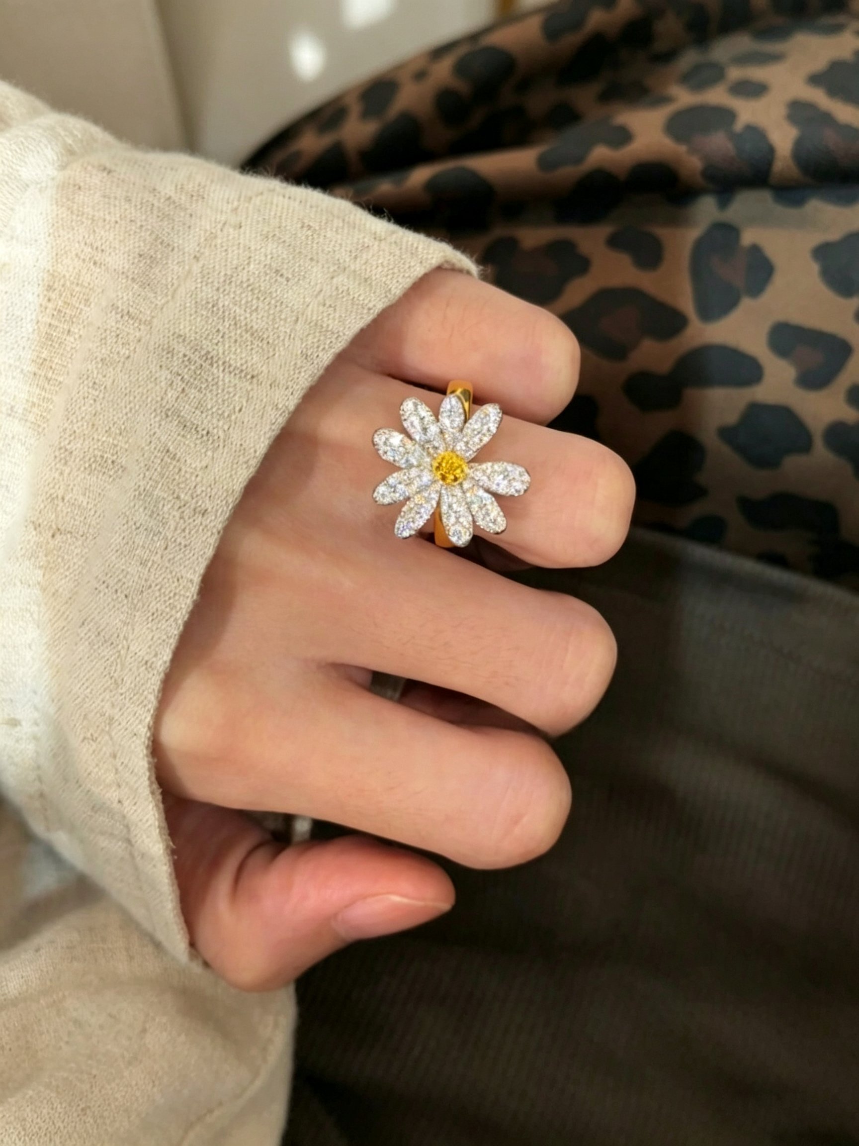 Daisy Embellished Ring