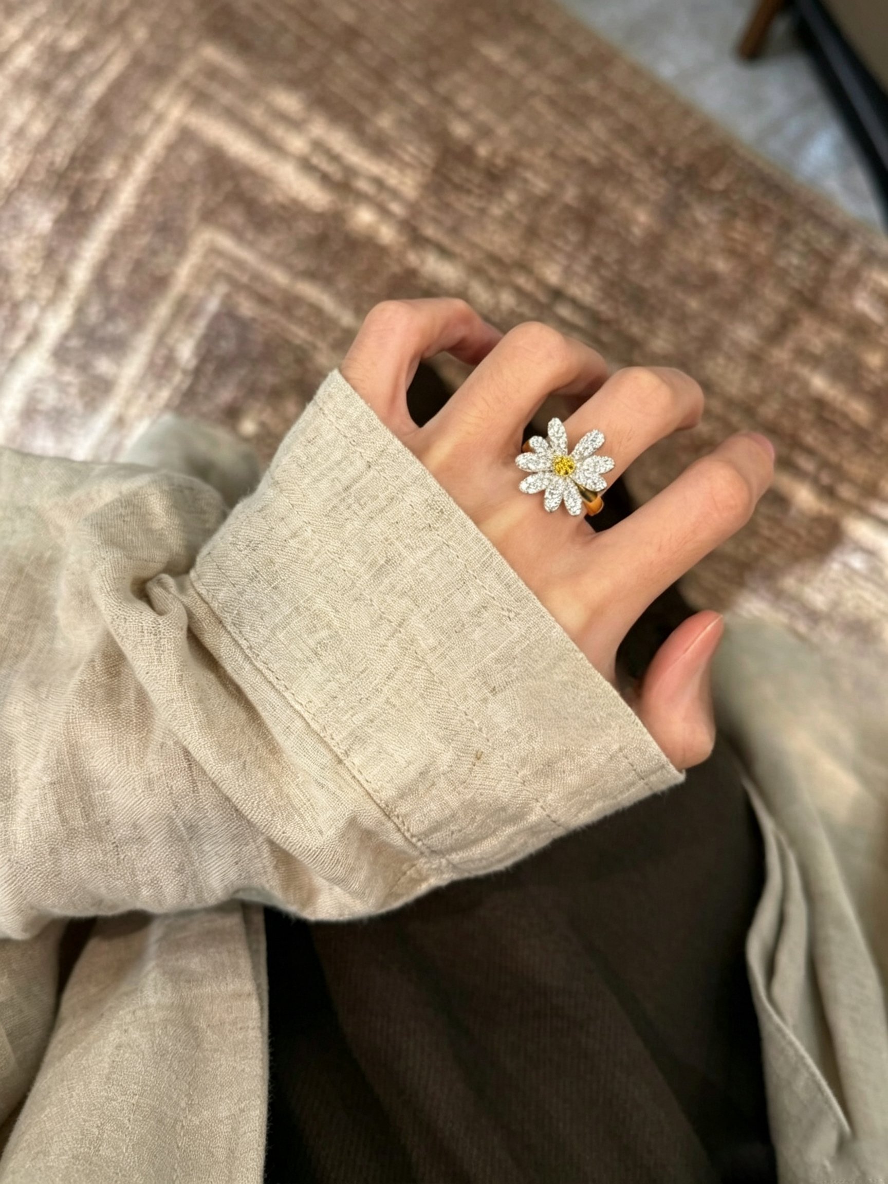 Daisy Embellished Ring