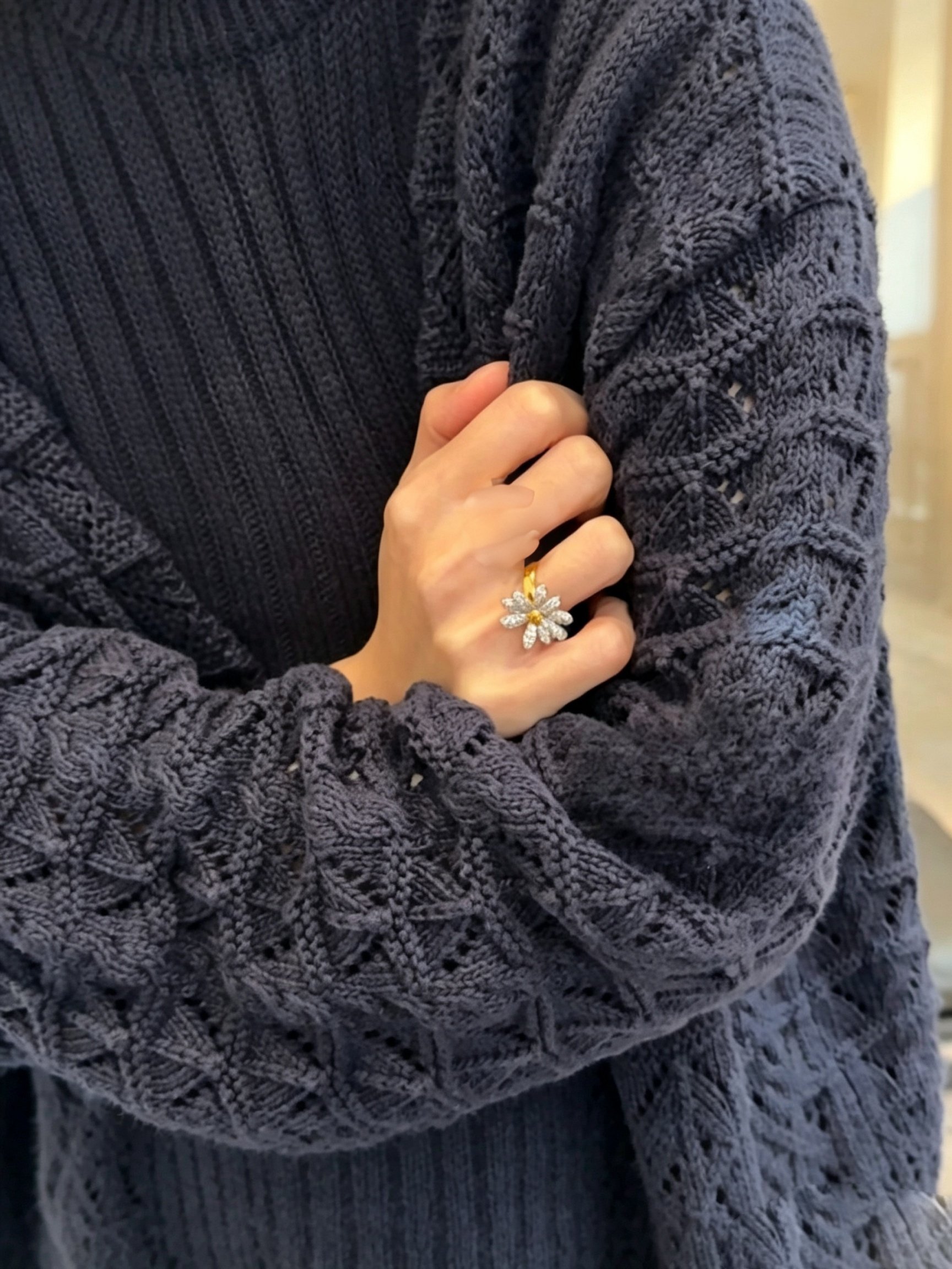 Daisy Embellished Ring