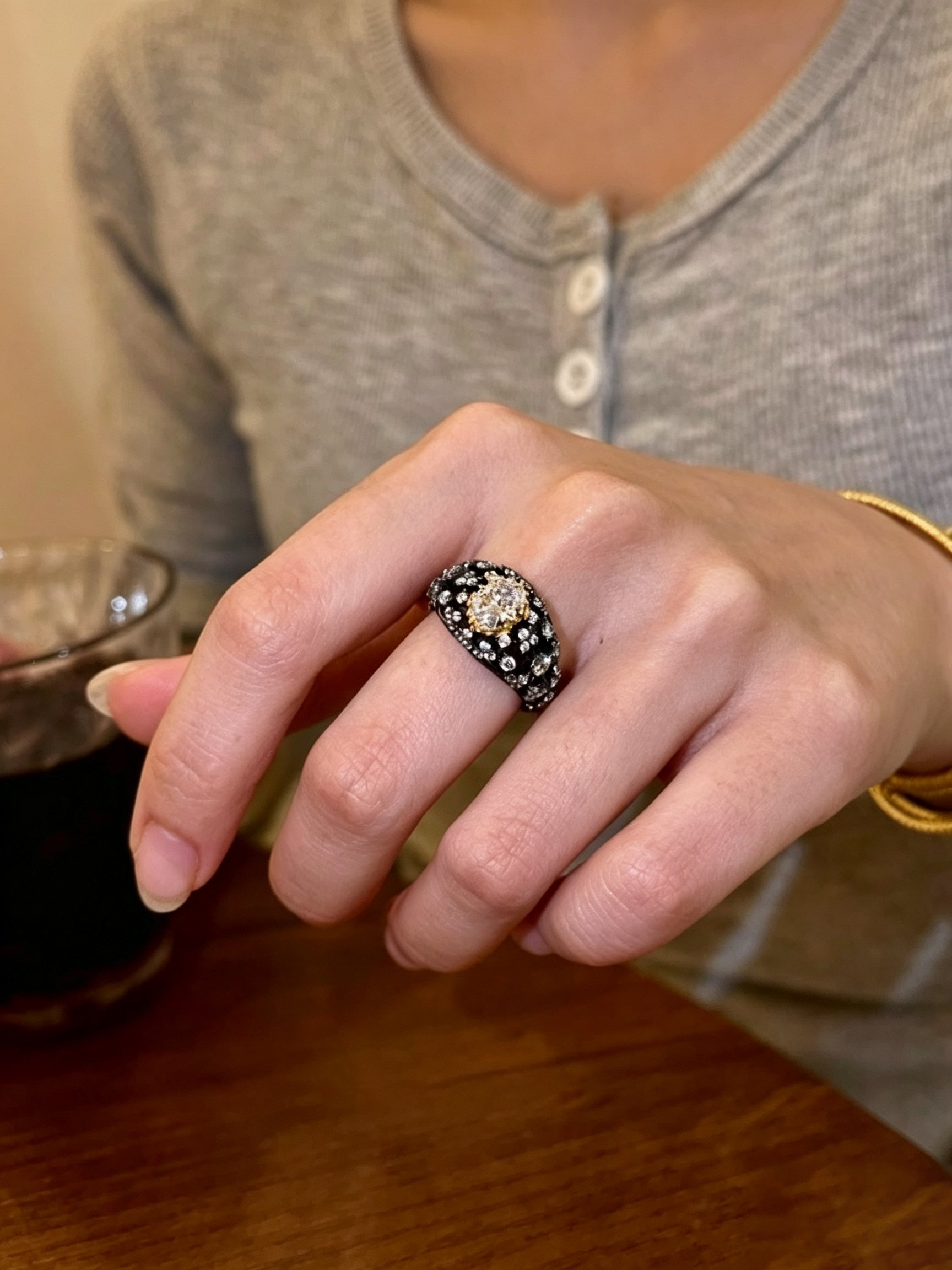 Black Statement Ring