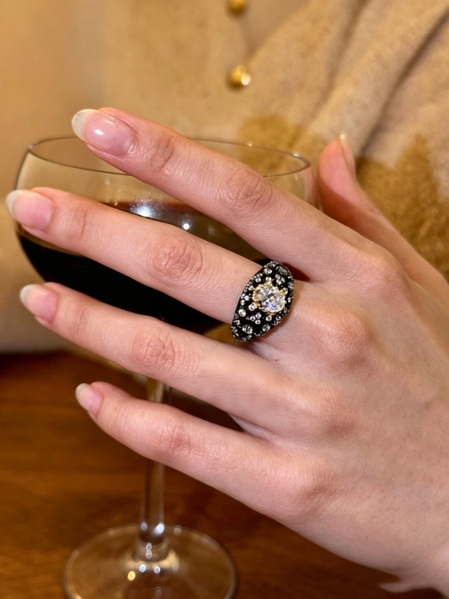Black Statement Ring