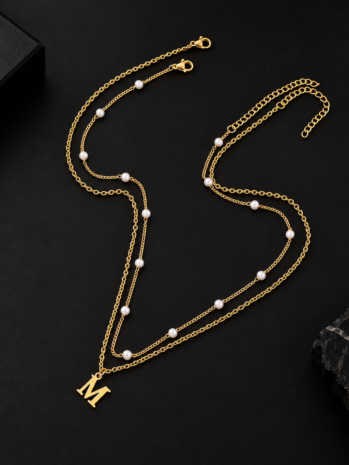 Gold Solid Pendant Necklace