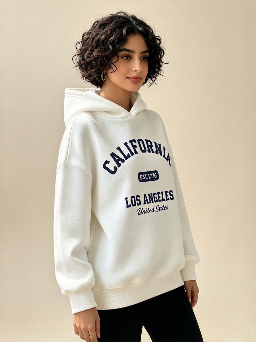 White California Los Angeles Hoodie