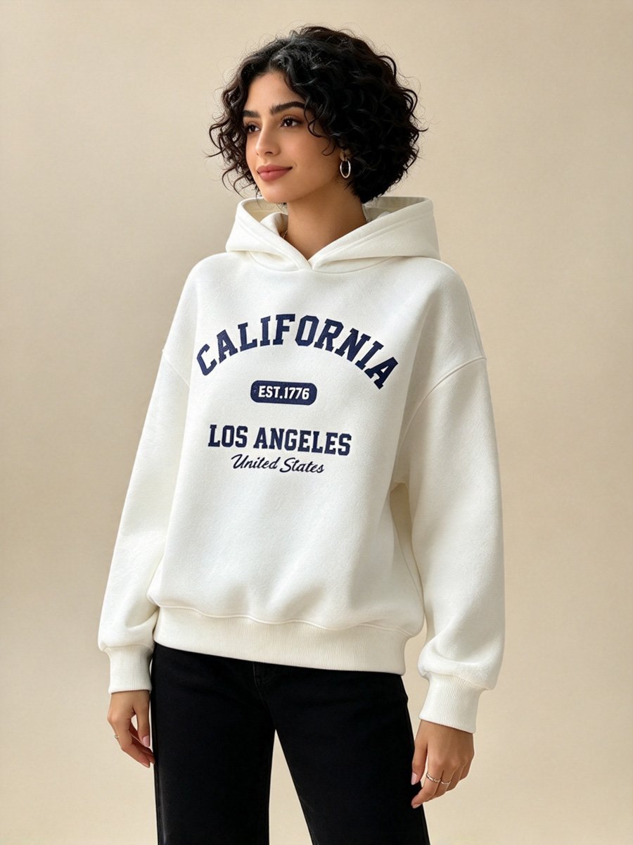 White California Los Angeles Hoodie