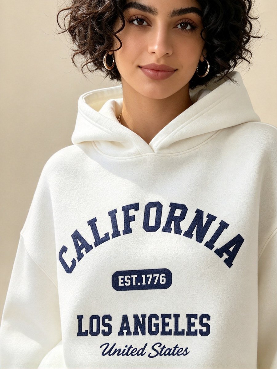 White California Los Angeles Hoodie