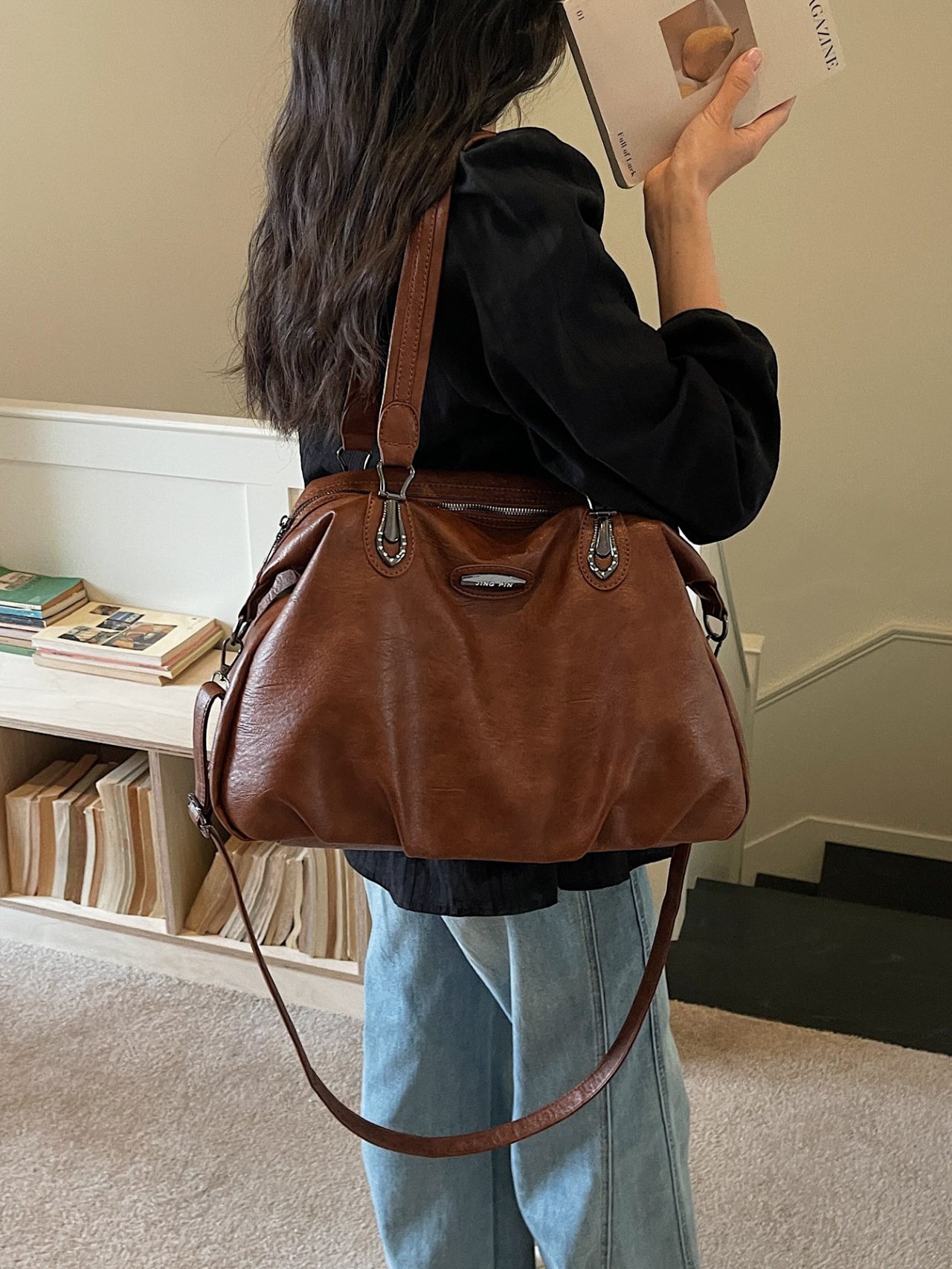 Brown Shoulder Bag