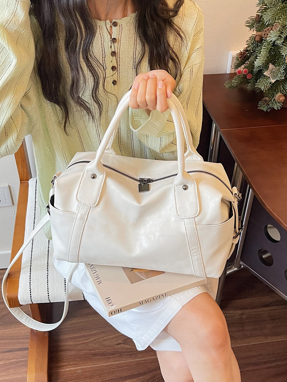 Off-White Bowling Shoulder Bag