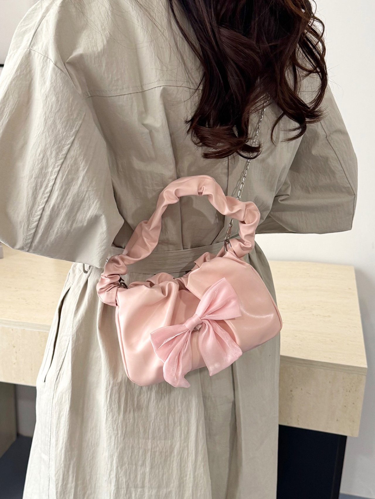Pink Bow Handbag