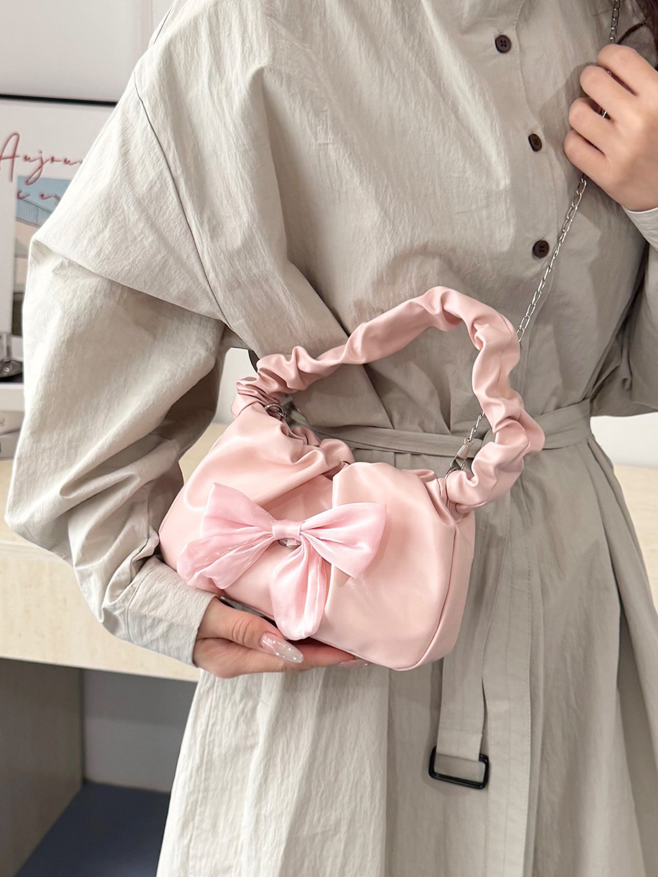 Pink Bow Handbag