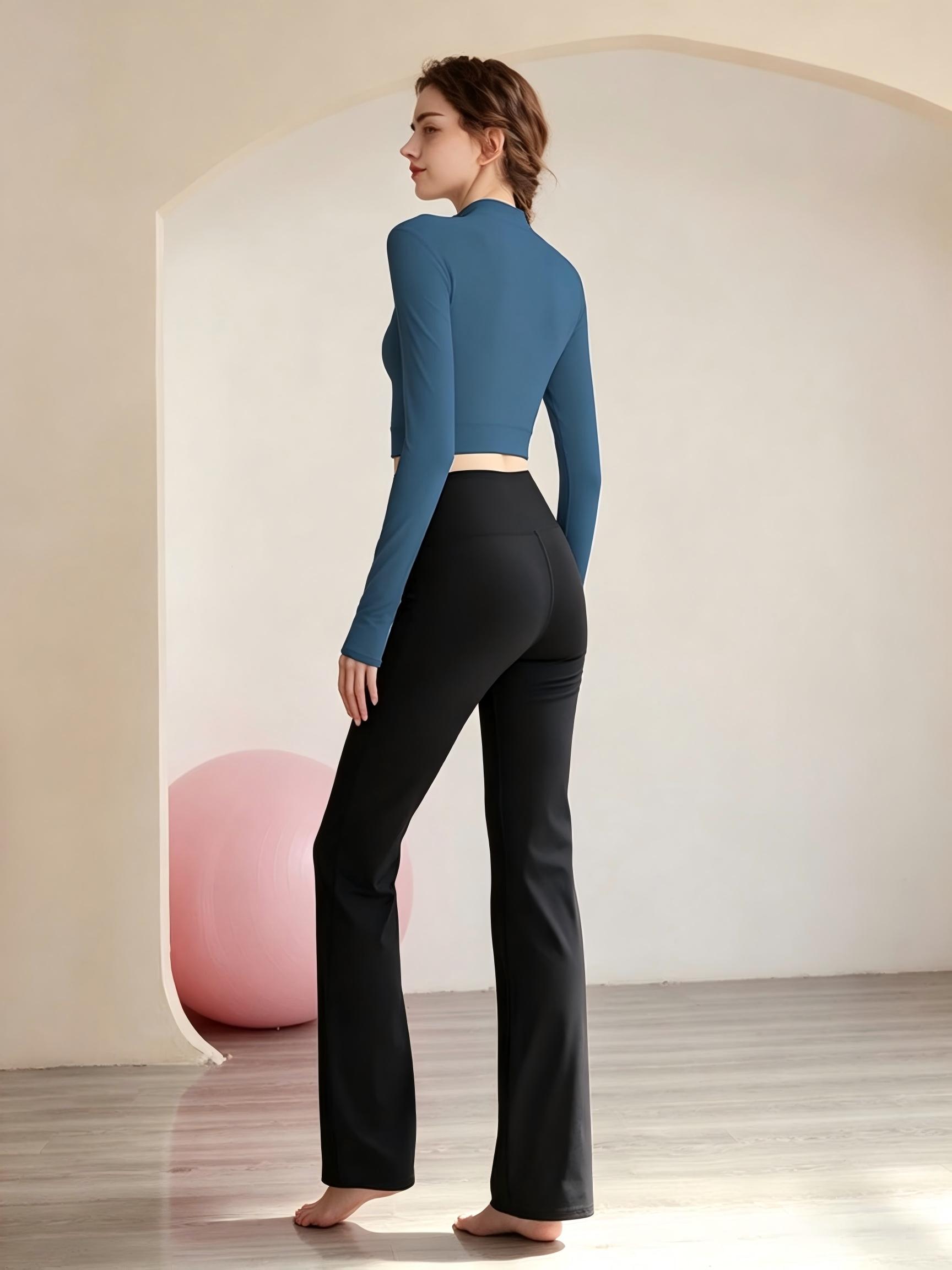 Dark Blue Solid Activewear Crop Top with Half-Zip