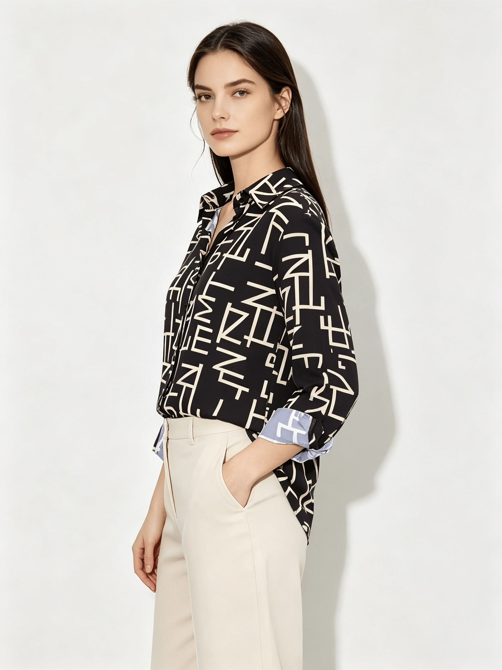 Multi Printed Long Sleeves Regular Shirt