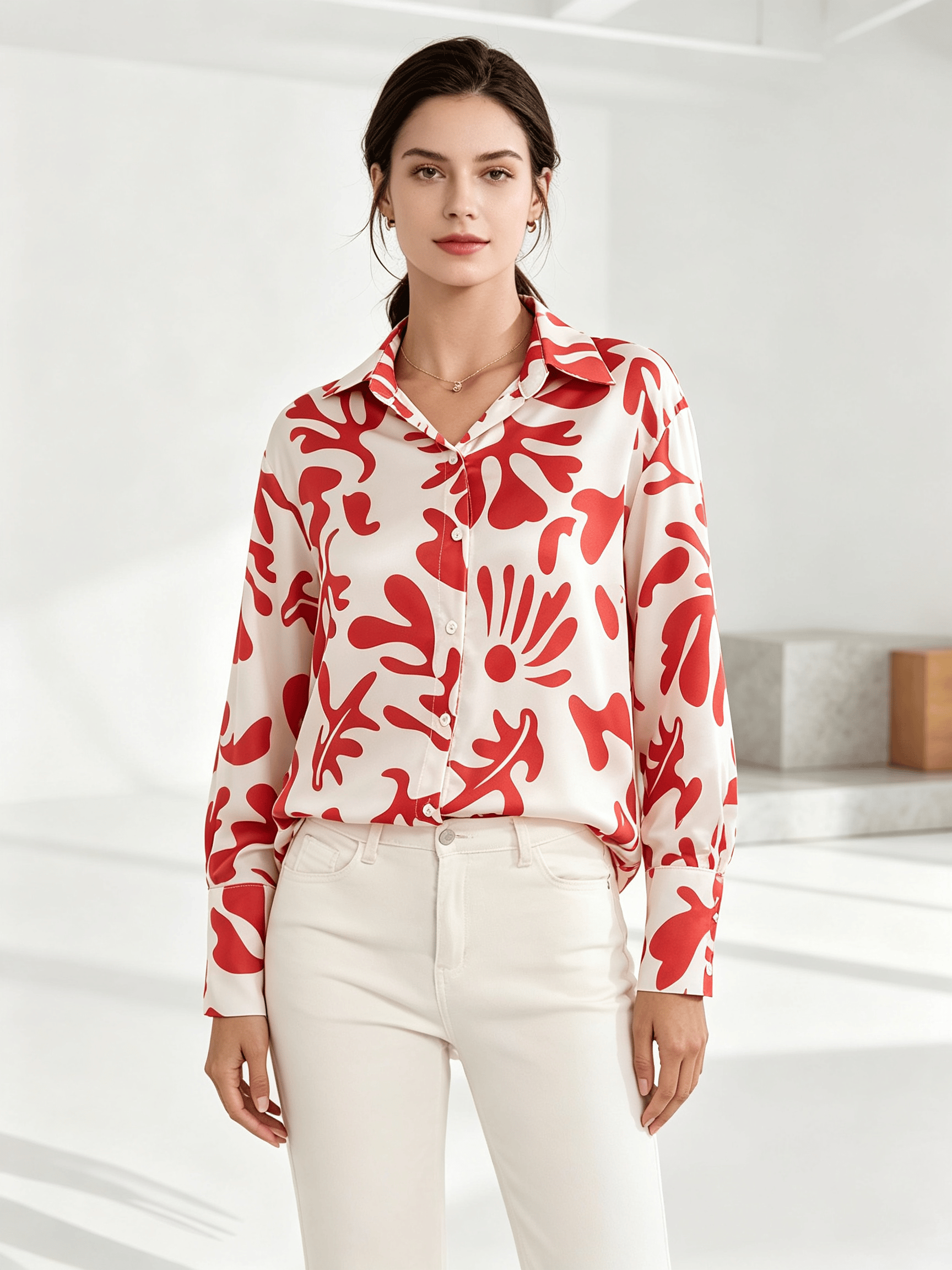 Multi Printed Long Sleeves Regular Shirt