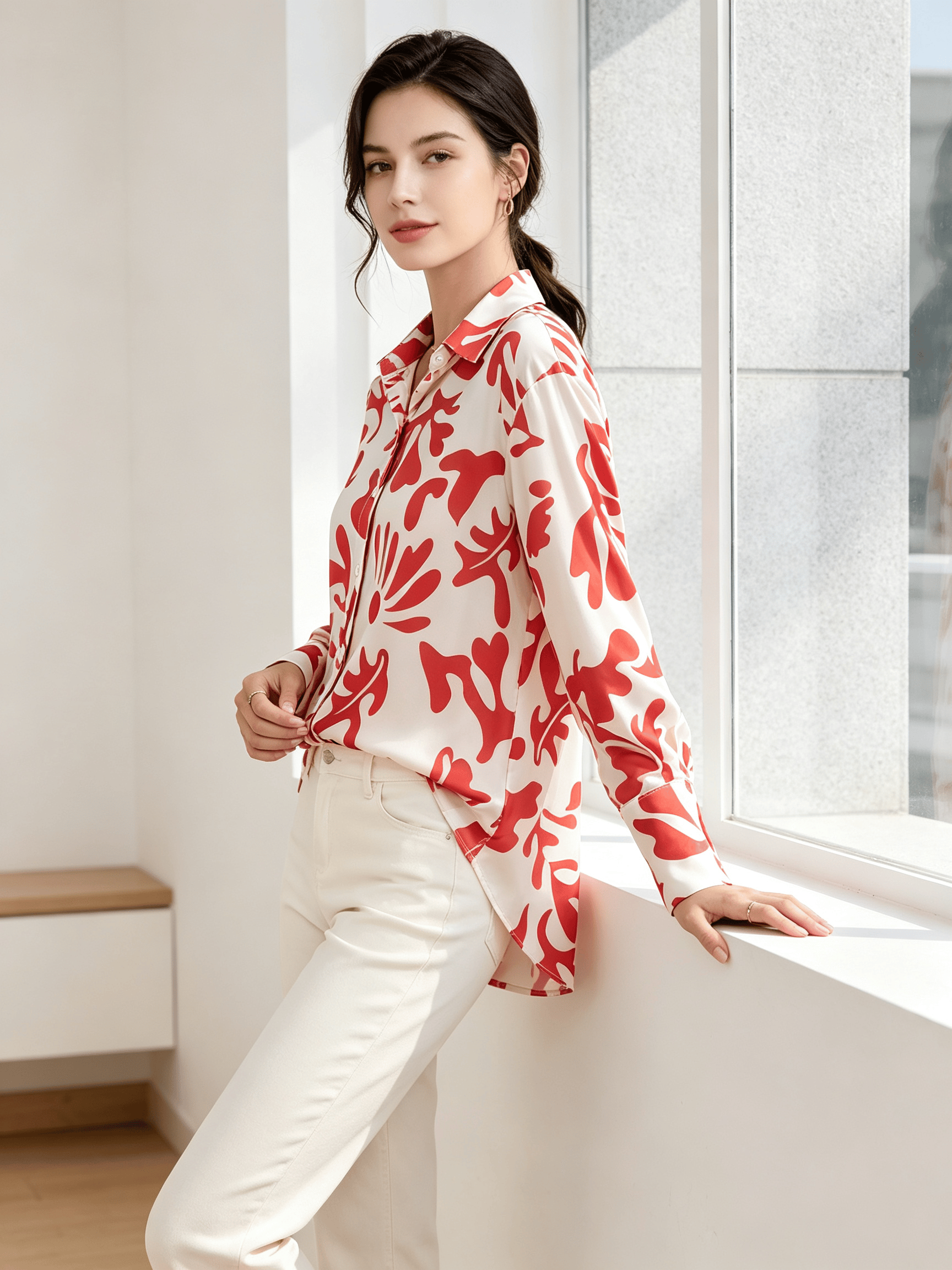 Multi Printed Long Sleeves Regular Shirt