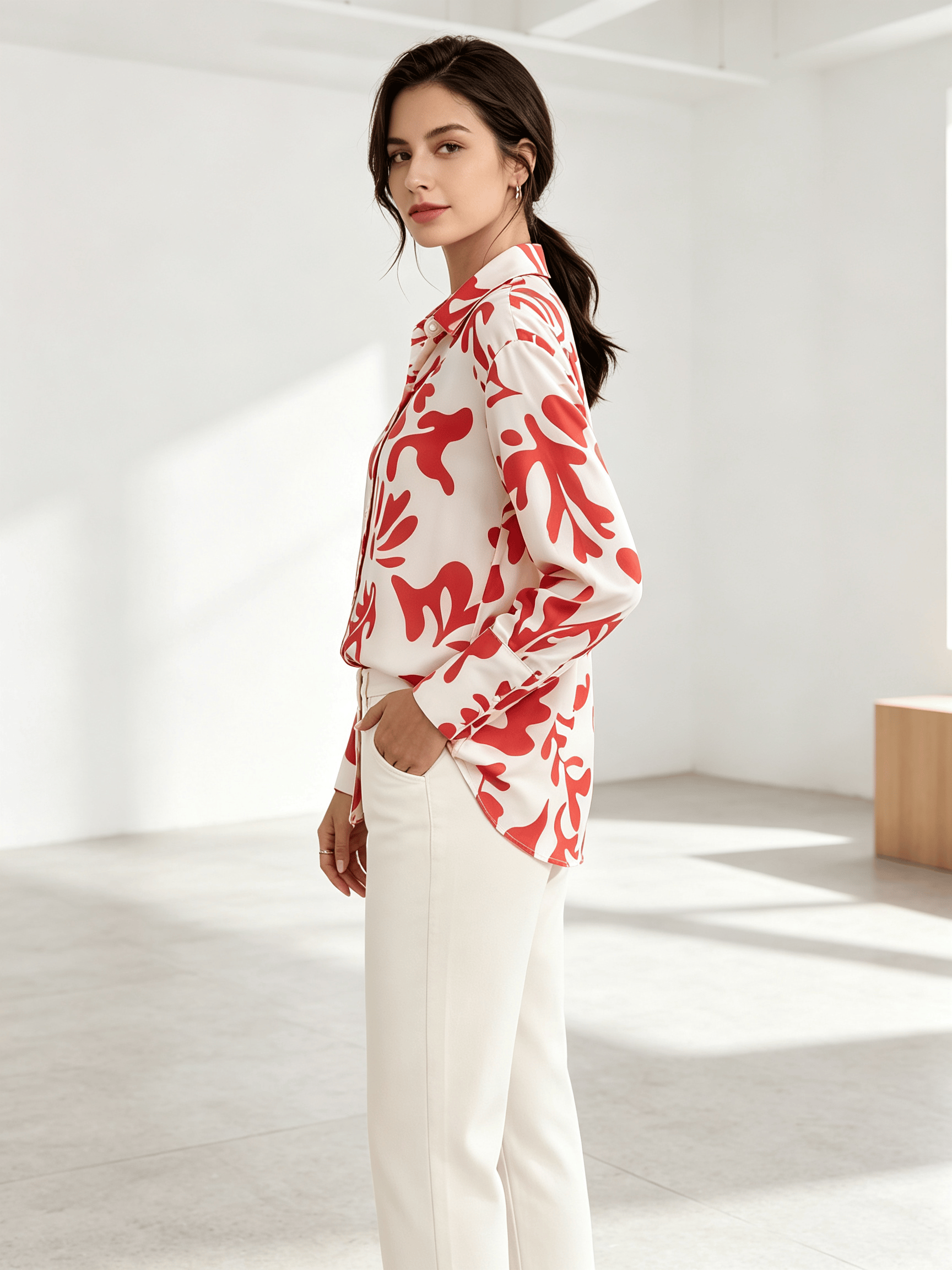 Multi Printed Long Sleeves Regular Shirt