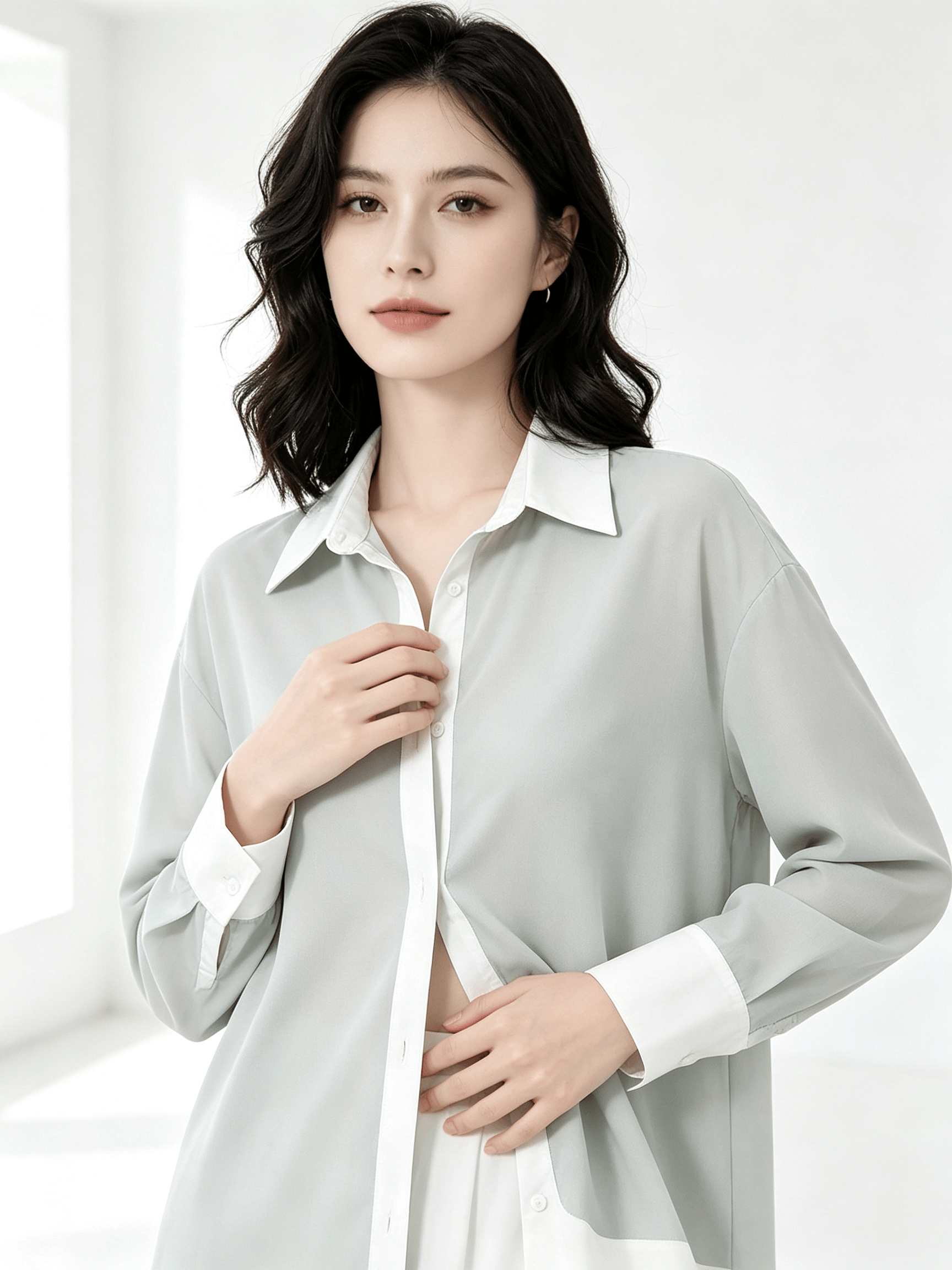 Green Solid Long Sleeves Regular Shirt
