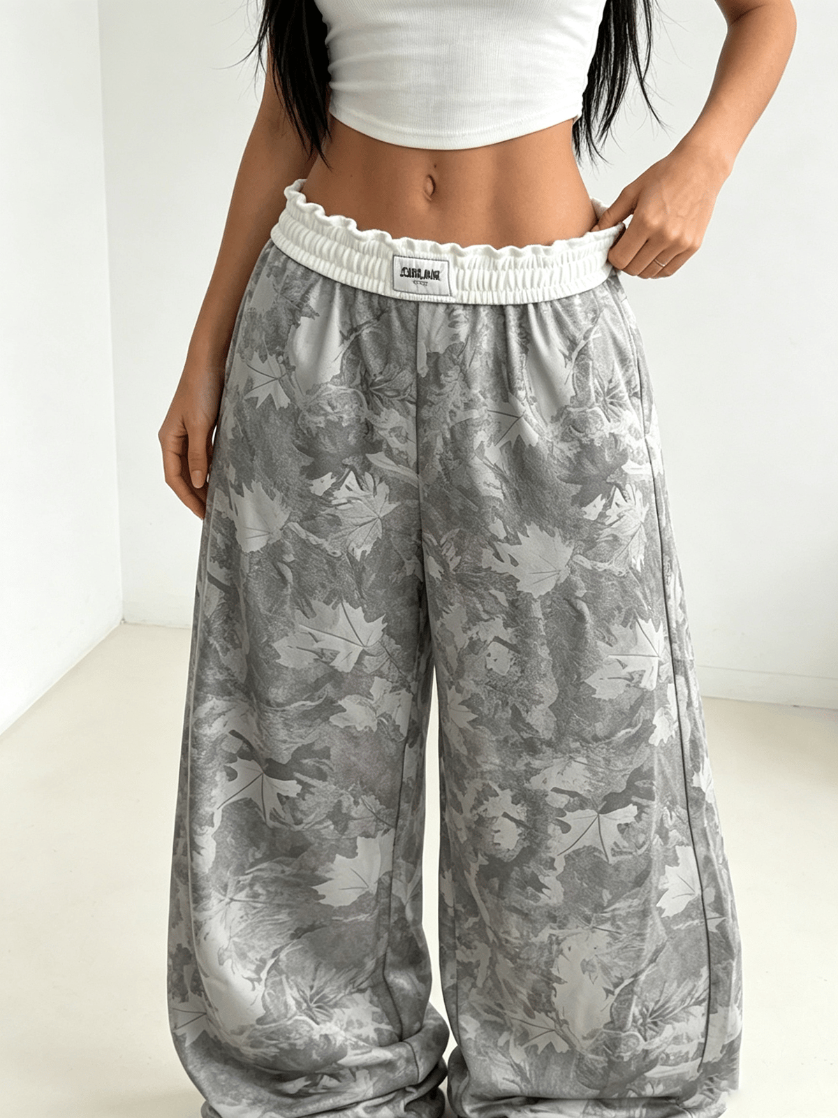 Multi Printed Oversized Trousers