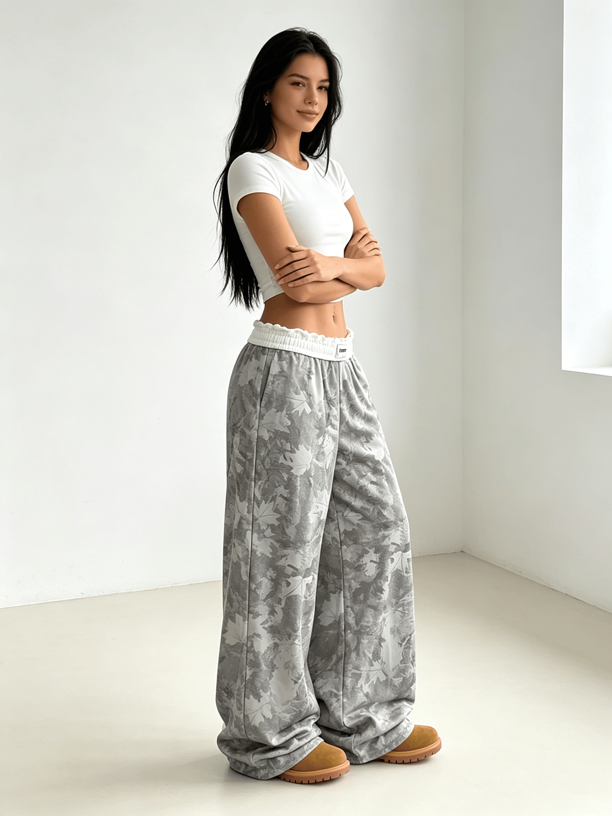 Multi Printed Oversized Trousers