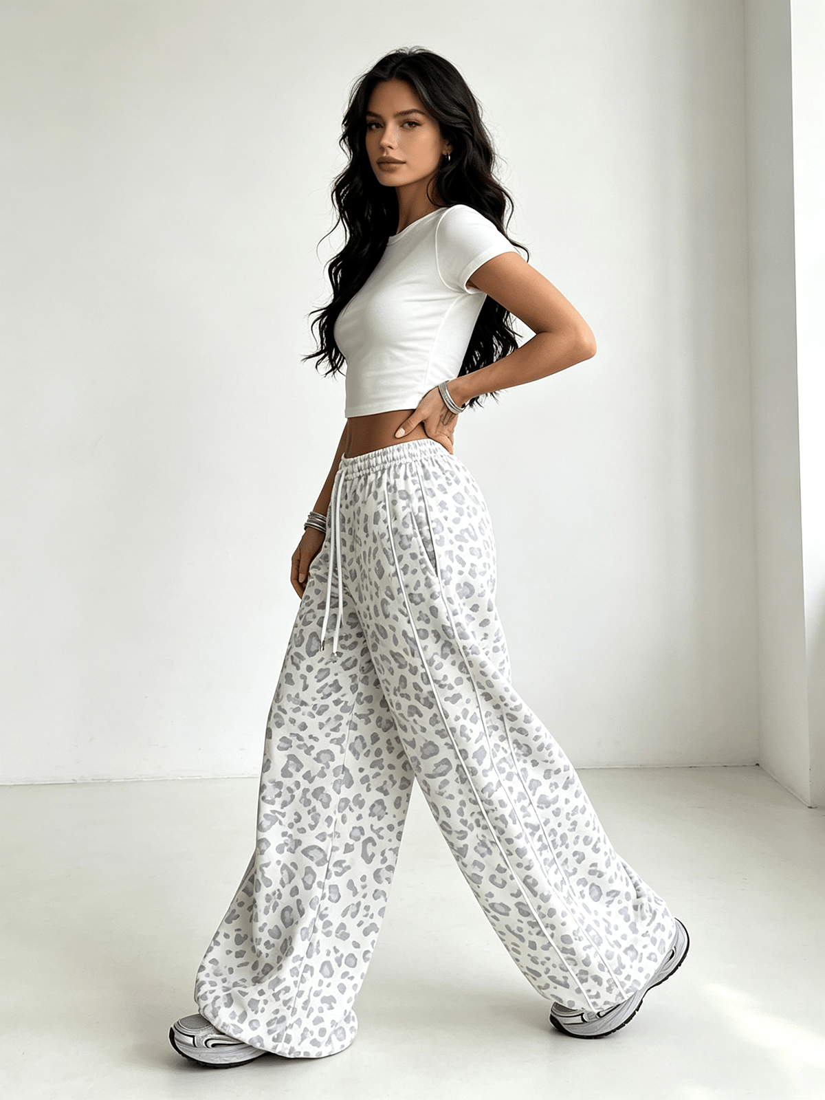 Multi Printed Oversized Trousers