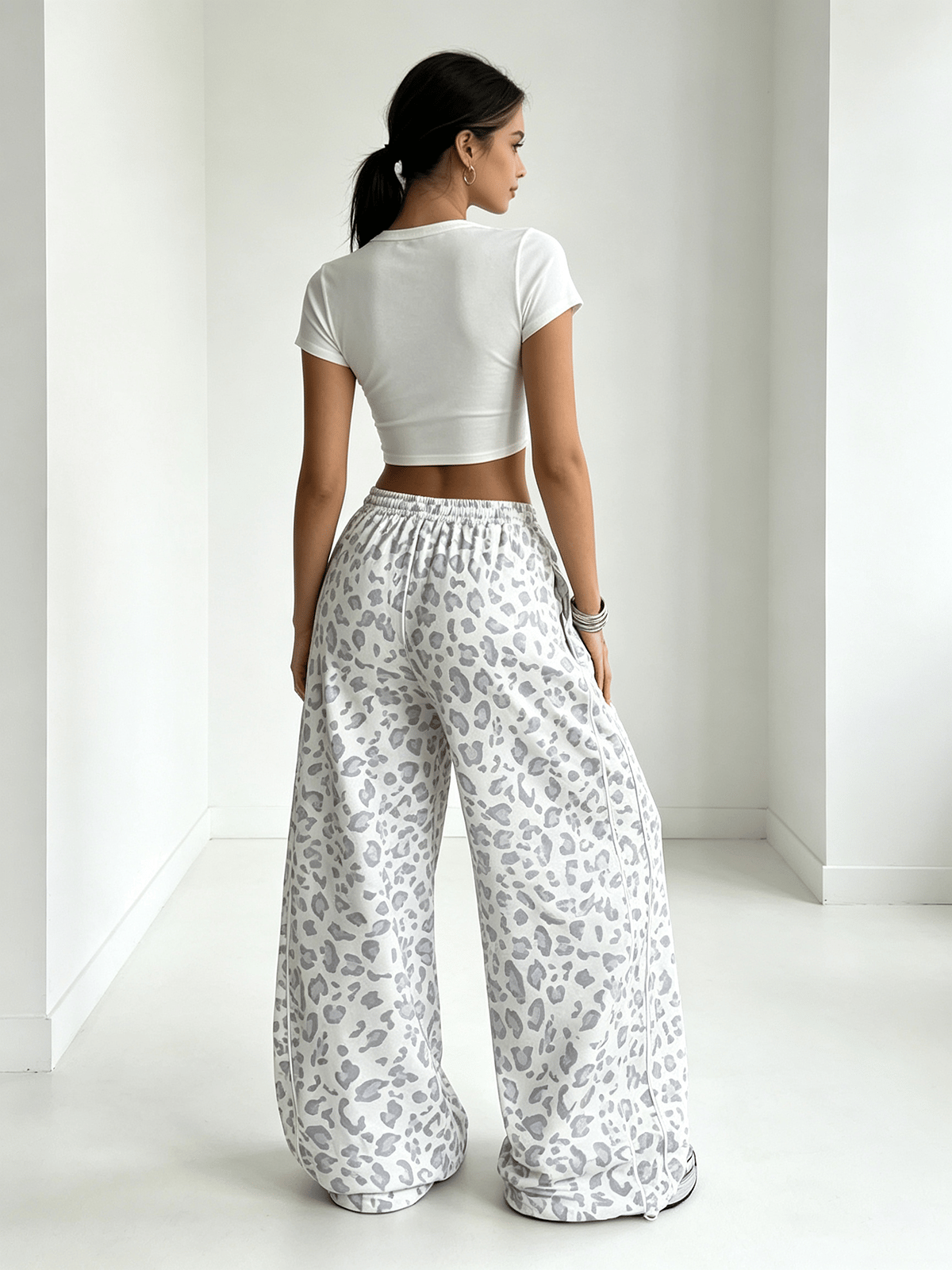 Multi Printed Oversized Trousers