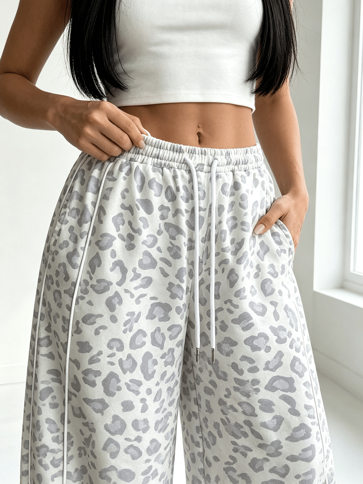Multi Printed Oversized Trousers