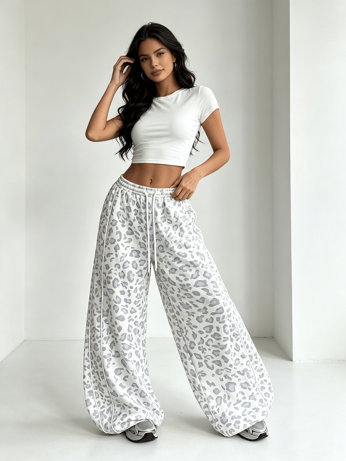 Multi Printed Oversized Trousers