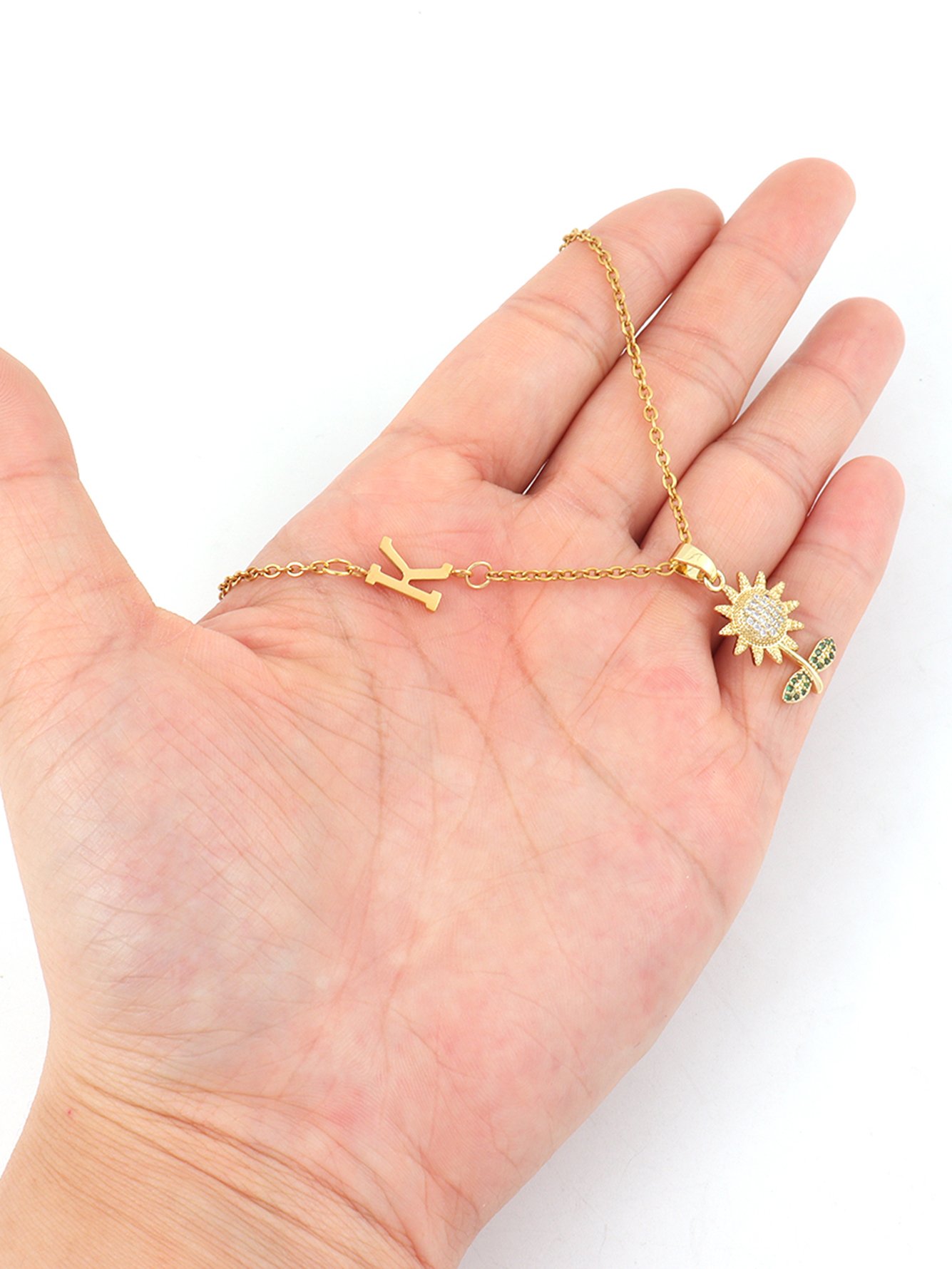 Gold Solid Delicate Necklace