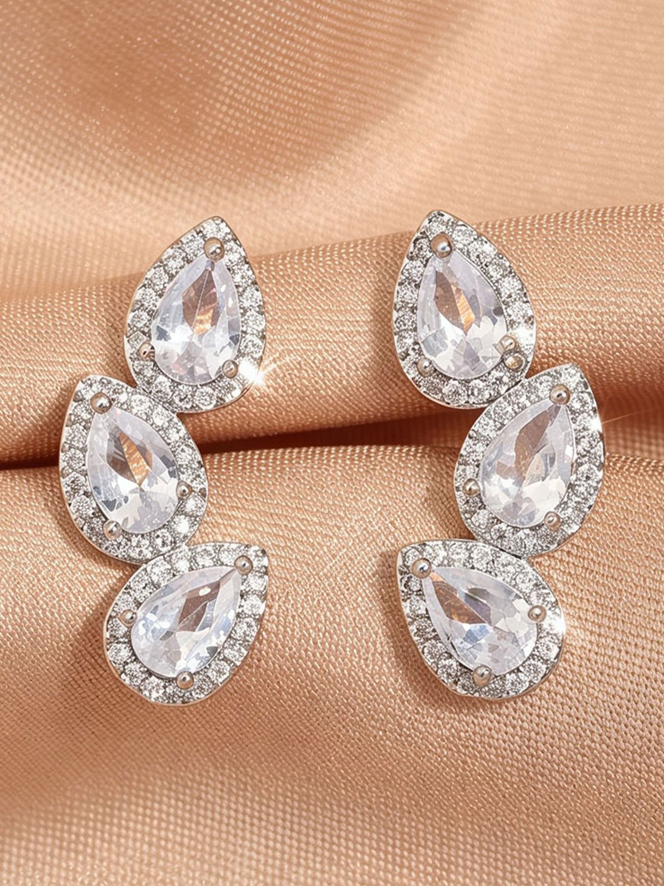 Silver Texture Earrings