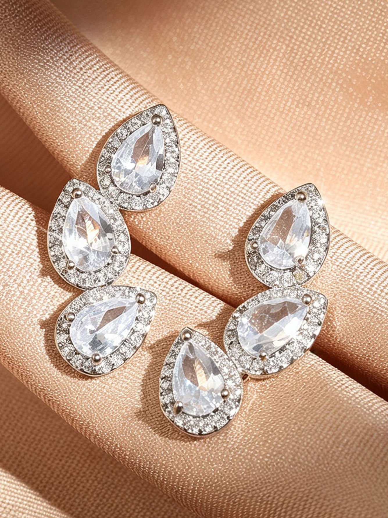 Silver Texture Earrings
