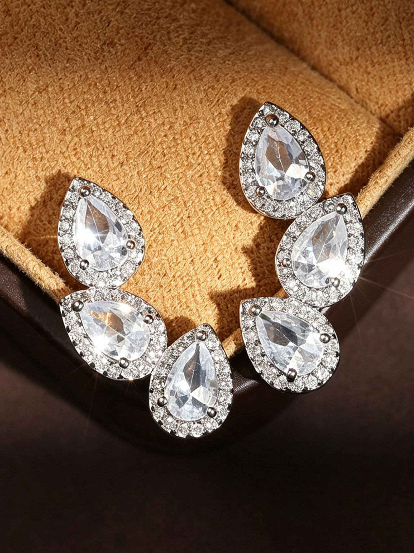 Silver Texture Earrings